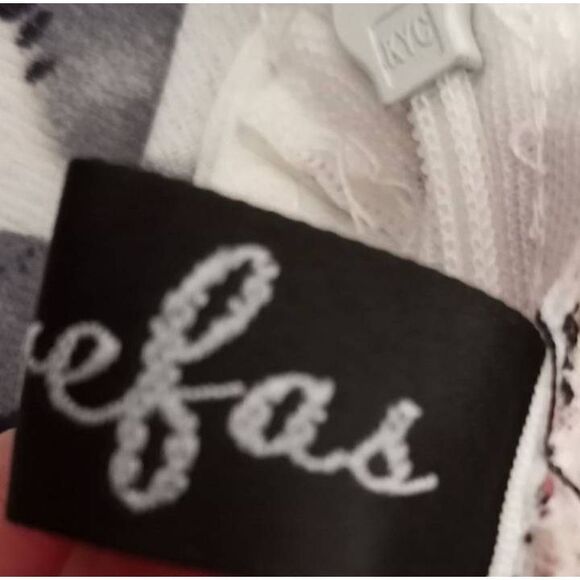 SUCREFAS WHITE & PINK FLORAL COLD SHOULDER DRESS SZ.S EUC. - Picture 10 of 12